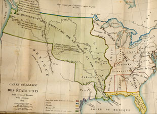 General Map of the United States by Francois Barbe-Marbois, 1829